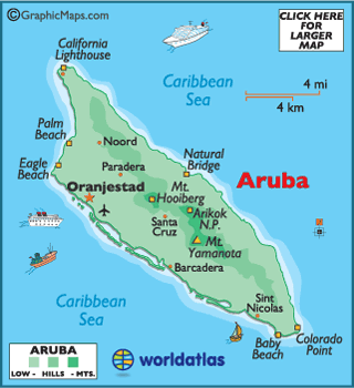 Aruba Map